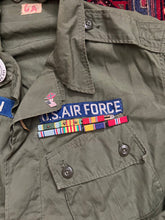 Load image into Gallery viewer, 1964 USAF 1st Pattern Jungle Jacket Senior Airman Thompson