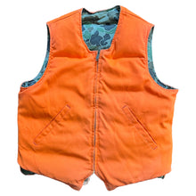 Load image into Gallery viewer, 1980s Eddie Bauer Down Duck Hunter Camouflage Reversible Vest