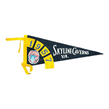 Load image into Gallery viewer, 1957 Skyline Caverns Virginia Felt Souvenir Pennant