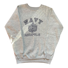 Load image into Gallery viewer, 1980s U.S. Naval Academy Annapolis Sweatshirt Grey