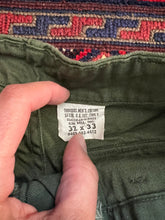 Load image into Gallery viewer, Vietnam War 1969 OG-107 Type 1 Pants 32x33 Deadstock