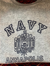 Load image into Gallery viewer, 1980s U.S. Naval Academy Annapolis Sweatshirt Grey