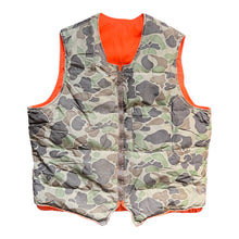 Load image into Gallery viewer, 1980s Eddie Bauer Down Duck Hunter Camouflage Reversible Vest