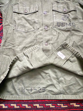 Load image into Gallery viewer, 1966 U.S. Marine Corps Named Third Pattern OG-107 Utility Shirt Merchut