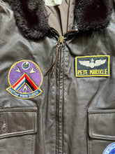 Load image into Gallery viewer, 1989 USN G-1 Flight Jacket LT Colonel Peter Marikle