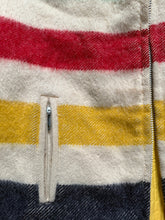Load image into Gallery viewer, 1960s Hudson Bay Striped Blanket Reversible Jacket