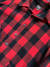 Load image into Gallery viewer, 1940s Woolrich Buffalo Plaid Chore Shirt