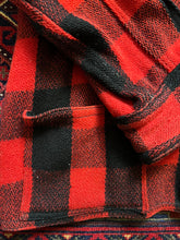 Load image into Gallery viewer, 1940s Woolrich Buffalo Plaid Chore Shirt