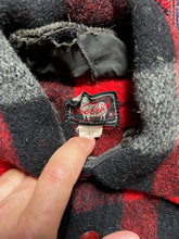 Load image into Gallery viewer, 1950s Woolrich Red and White Plaid Wool Shirt