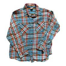 Load image into Gallery viewer, 1970s JC Penney Big Mac Blue Plaid Flannel Shirt