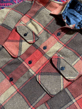 Load image into Gallery viewer, 1970s Orange Plaid CPO Shirt