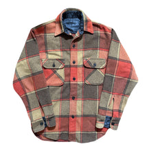 Load image into Gallery viewer, 1970s Orange Plaid CPO Shirt