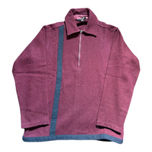 Load image into Gallery viewer, 1950s Woolrich Wool Maroon Half-Zip Up Shirt