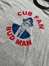 Load image into Gallery viewer, 1990s Chicago Cubs Bud Man Ringer T-Shirt