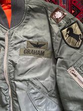Load image into Gallery viewer, 1974 U.S. Army Flying Man's Light Zone L2-B Jacket Lieutenant Colonel Graham