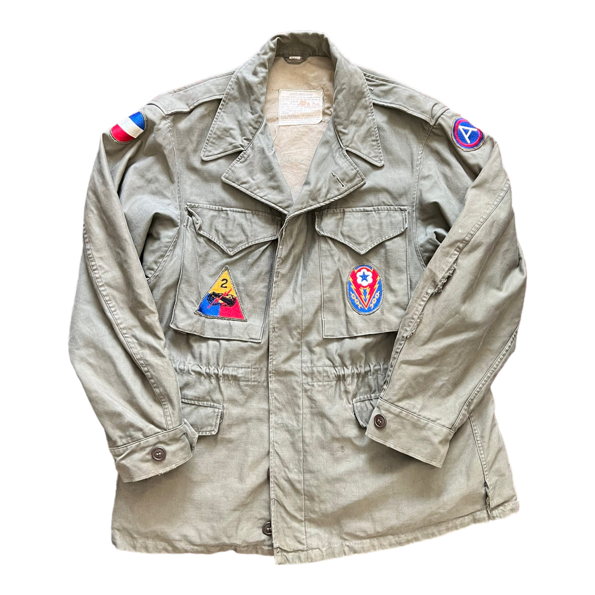 WWII U.S. Army M-1943 Field Jacket With Theater Made Hell on Wheels Stencil