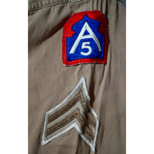 Load image into Gallery viewer, WWII Officers Khaki Dress Shirt Fifth Army