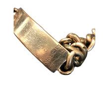Load image into Gallery viewer, WWII 12K Gold ID Bracelet Billy G Ammons