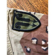 Load image into Gallery viewer, 1990 U.S. Army Chocolate Chip Camouflage 22nd Support Brigade BDU Oswick