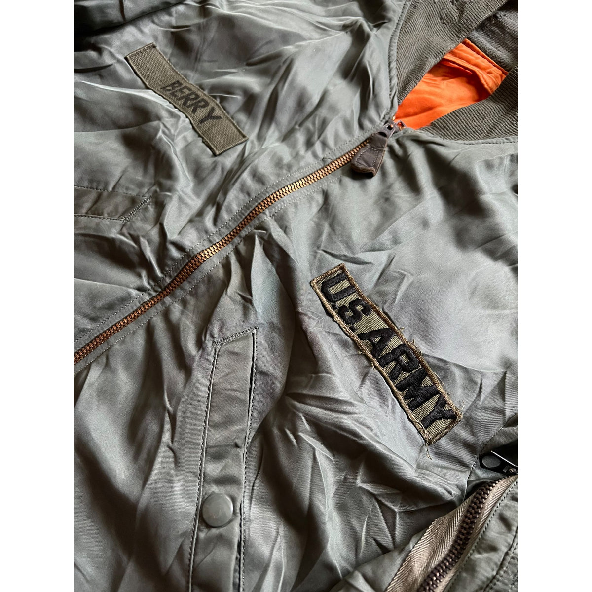 l2b 60s conmar ジップ usaf usarmy Vintage US Air Force Utility Shirt P-64 P64 1976 Size 15 1/2