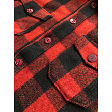 Load image into Gallery viewer, 1940s Woolrich Red Buffalo Plaid Shirt