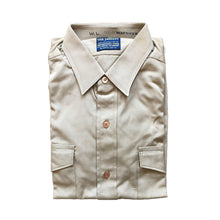 Load image into Gallery viewer, 1960s Dead Stock U.S. Naval Academy Cadet Khaki Dress Shirt
