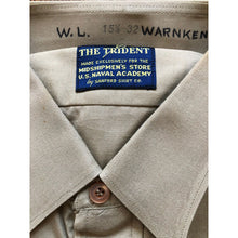 Load image into Gallery viewer, 1960s Dead Stock U.S. Naval Academy Cadet Khaki Dress Shirt