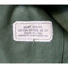 Load image into Gallery viewer, Vintage 1976 OG-107 USAF Sateen Shirt Reynolds