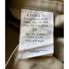 Load image into Gallery viewer, WWII 1941 First Pattern Mackinaw Jeep Coat