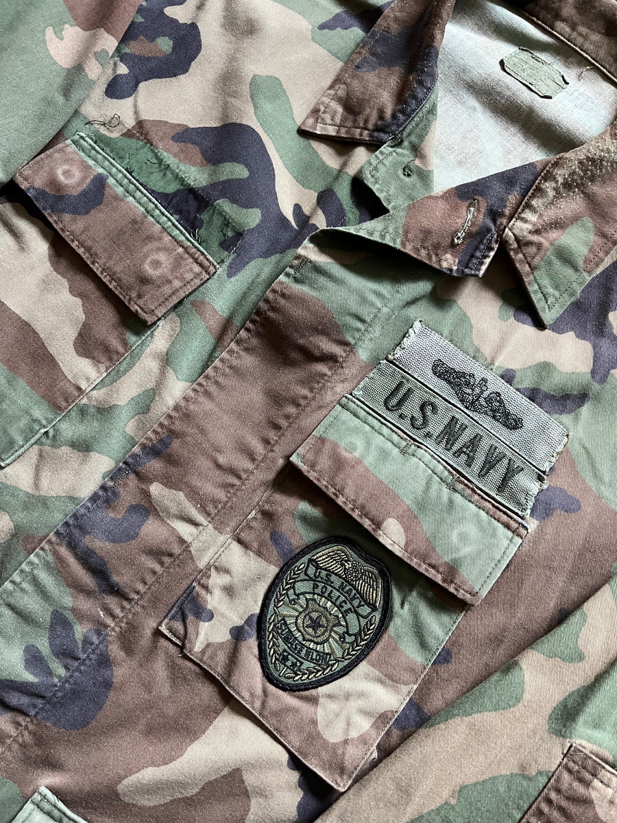 US.NAVY ボトム/33/コットン/NVY/カモフラ US.NAVY ボトム/33/コットン/NVY/カモフラ