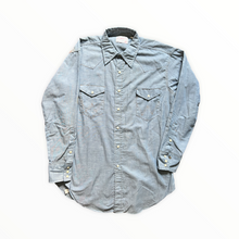 Load image into Gallery viewer, 1960s Wrangler Chambray Cowboy Shirt