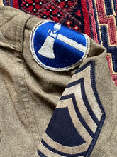 Load image into Gallery viewer, WWII U.S. Army 2nd Infantry XIX Corps Sergeant First Class Wool Shirt