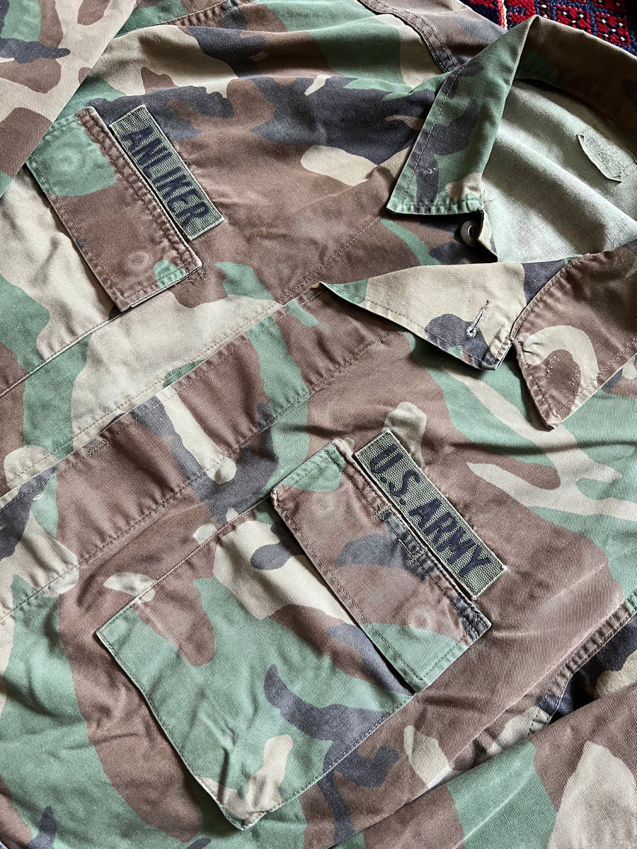 U.S. Army 1st Cavalry Woodland Camouflage BDU Anliker – Salty