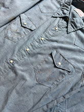 Load image into Gallery viewer, 1960s Wrangler Chambray Cowboy Shirt