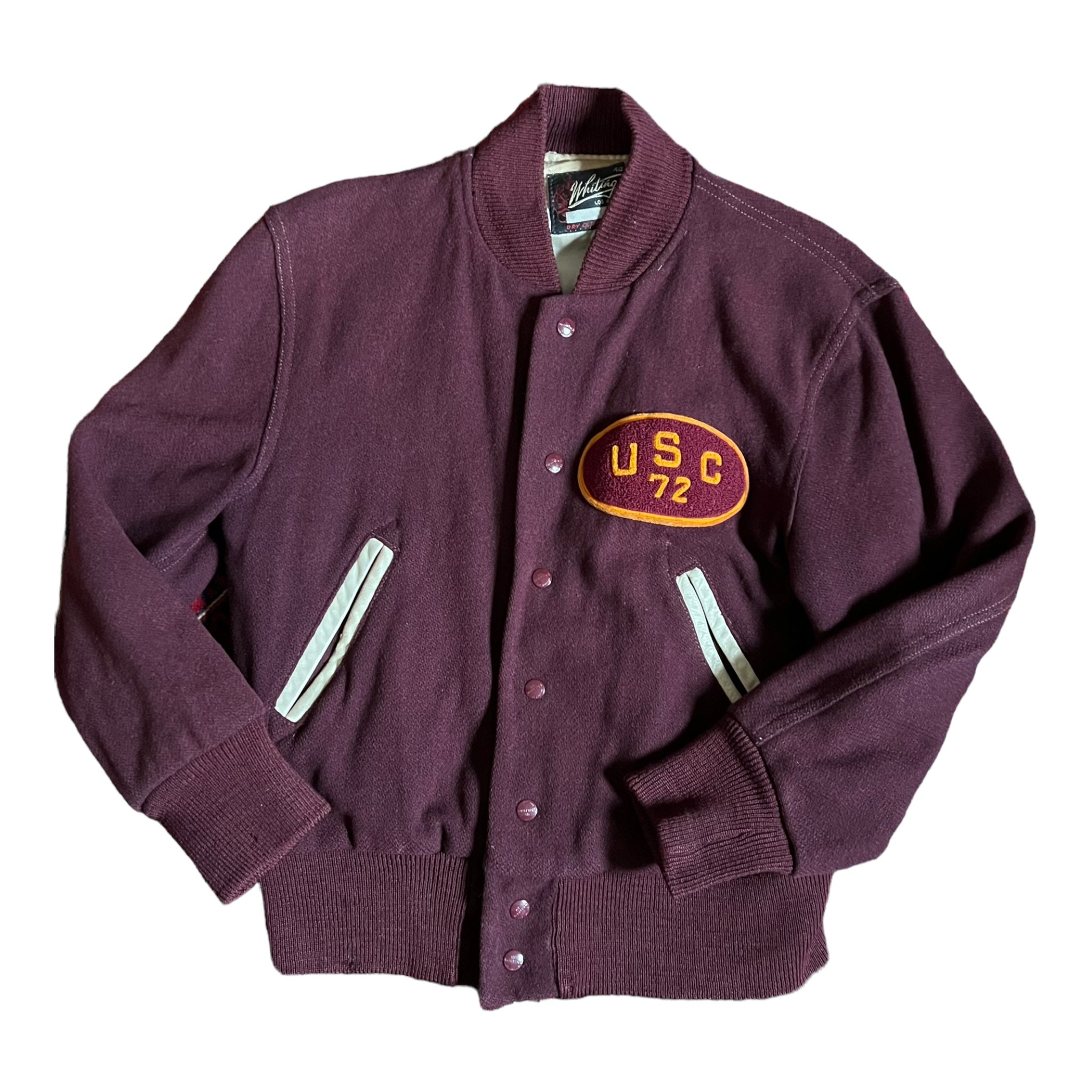 Vintage Usc Trojans Bomber Jacket Patch & Embroidery Logo | Boardwalk  Vintage