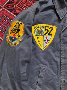 1960s Vietnam War U.S. Navy N-4 Deck Jacket – Sr. CPO Kendrick O. Black, USS Wasp CV-18 / CVSG-52