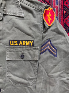U.S. Army Korean War 25th Infantry Corporal Cavness Og-107 Shirt