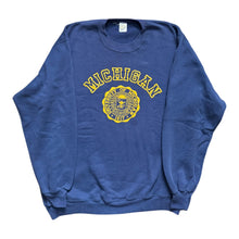 Load image into Gallery viewer, 1980s University of Michigan Sweatshirt Navy
