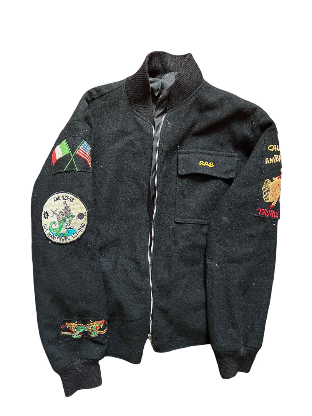 1983 U.S.S. Manitowoc Souvenir Jacket Sab