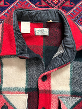 Load image into Gallery viewer, 1960s LL Bean Red and Black Plaid Wool Hunting Shirt
