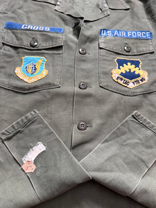 Vietnam War U.S. Air Force Technical Sergeant Gross 8th Tactical Fighter Wing Og-107 Short Sleeve