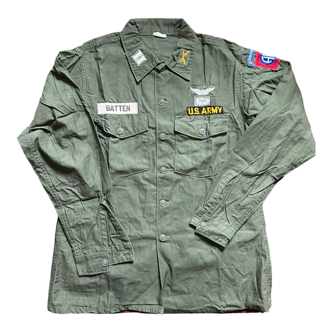 U.S. Army 82nd Airborne Division OG-107 Sateen Shirt Batten Large