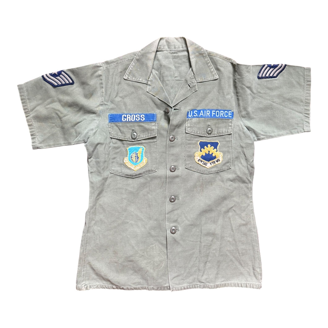Vietnam War U.S. Air Force Technical Sergeant Gross 8th Tactical Fighter Wing Og-107 Short Sleeve