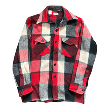 Load image into Gallery viewer, 1960s LL Bean Red and Black Plaid Wool Hunting Shirt
