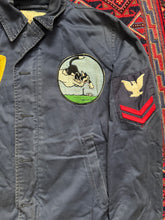 Load image into Gallery viewer, 1960s Vietnam War U.S. Navy N-4 Deck Jacket – Sr. CPO Kendrick O. Black, USS Wasp CV-18 / CVSG-52
