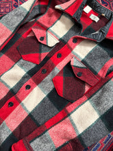 Load image into Gallery viewer, 1960s LL Bean Red and Black Plaid Wool Hunting Shirt
