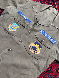Vietnam War U.S. Air Force Technical Sergeant Gross 8th Tactical Fighter Wing Og-107 Short Sleeve