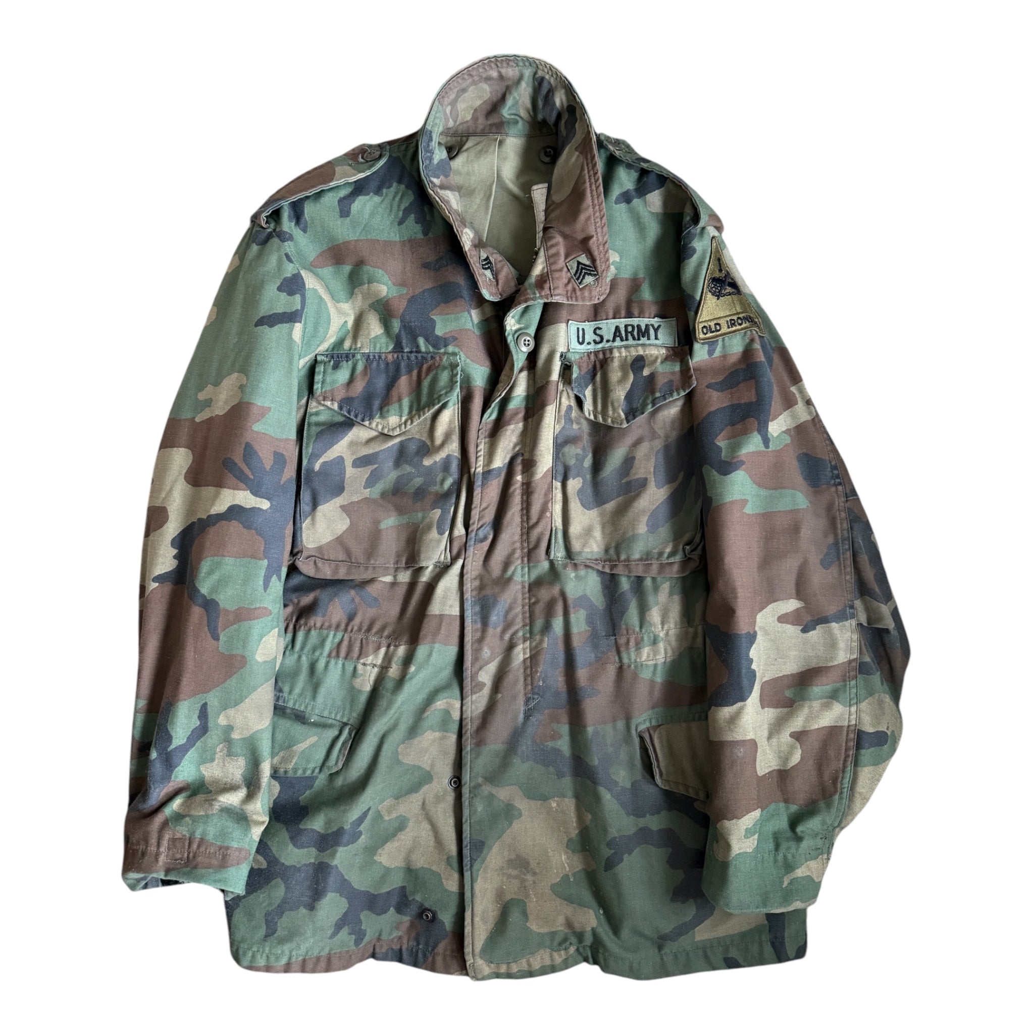 1982 U.S. Army 1st Armored Division Woodland Camouflage M-65 Field