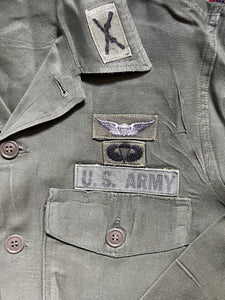 U.S. Army MACV Airborne OG-107 Sateen Shirt Batten