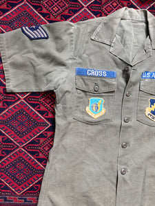 Vietnam War U.S. Air Force Technical Sergeant Gross 8th Tactical Fighter Wing Og-107 Short Sleeve